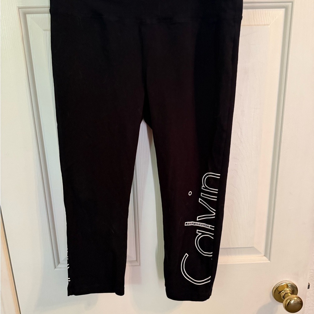 Calvin Klein Black Leggings with Logo